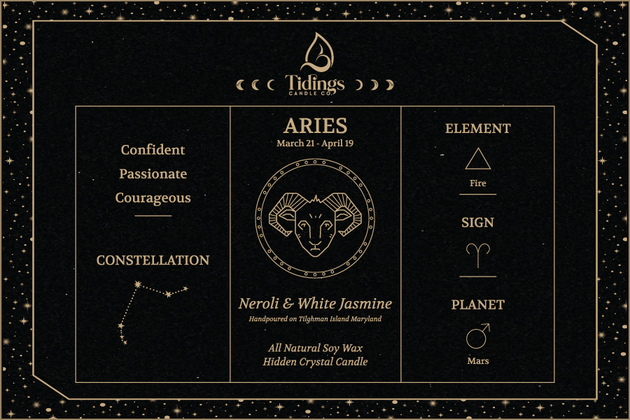Astrology Hidden Crystal Candles