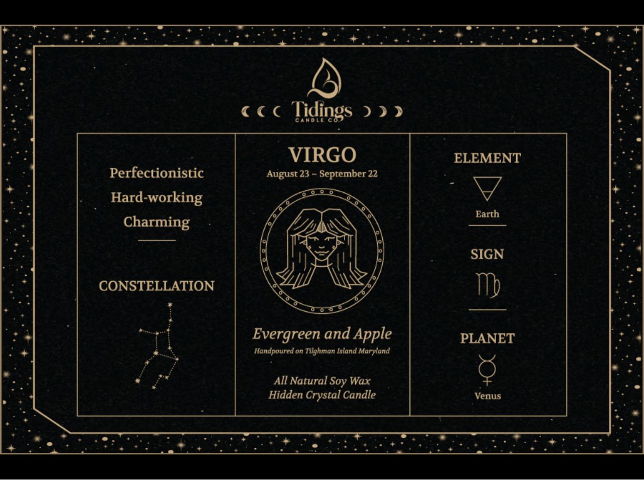 Astrology Hidden Crystal Candles