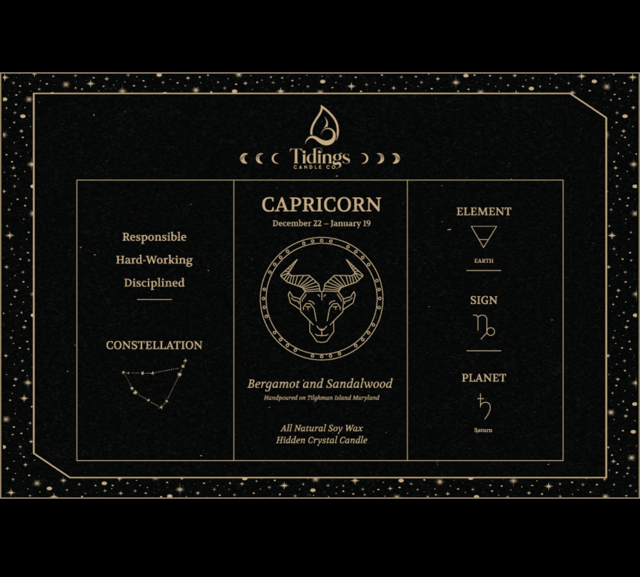 Astrology Hidden Crystal Candles
