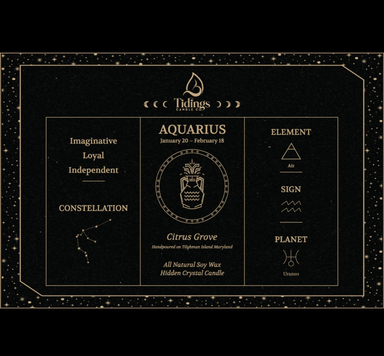 Astrology Hidden Crystal Candles