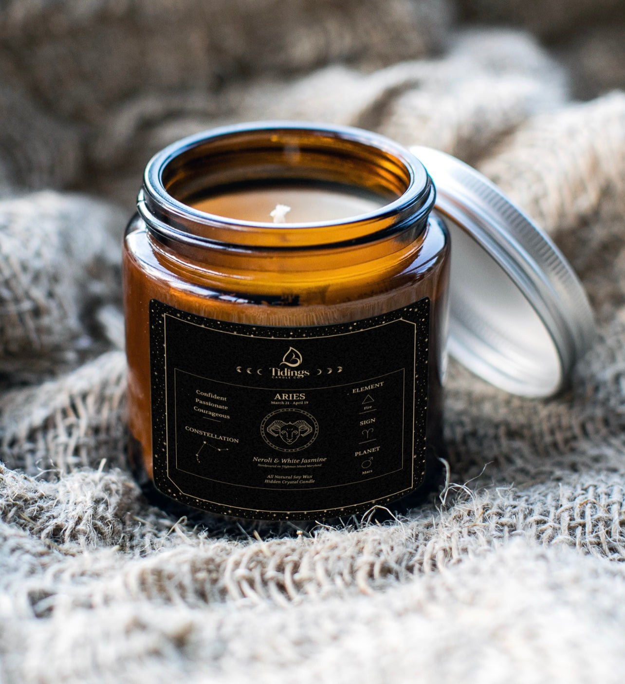 Astrology Hidden Crystal Candles