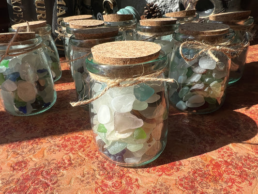 Sea Glass jars