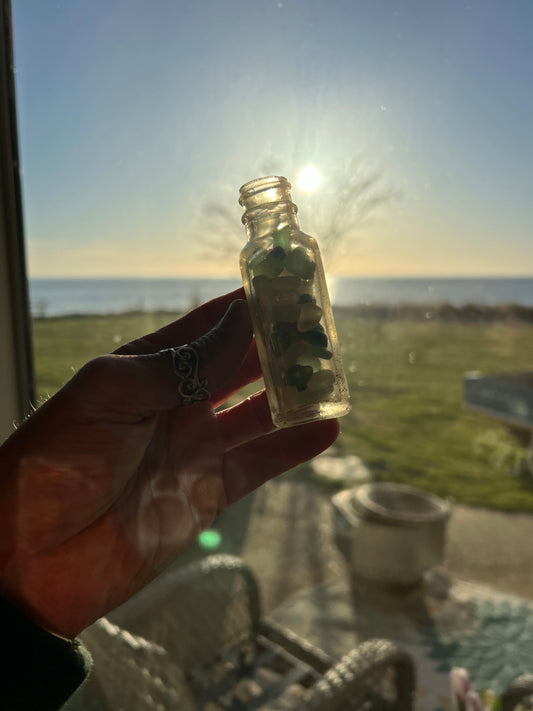 Tinies Sea Glass Mix in beach-found bottle