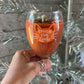 It’s the Great Pumpkin in Crazy Cat Lady Wine Glass